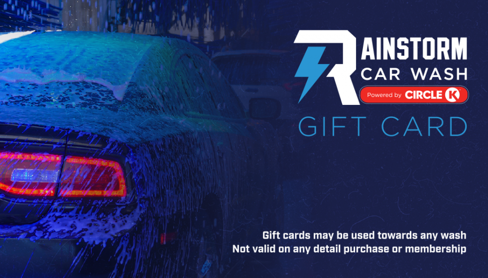 Rainstorm Gift Cards Rainstorm Car Wash